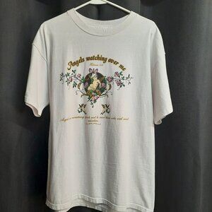 Vintage Single Stitch T-shirt Religious Themed Men's Size Large Angels Bible USA